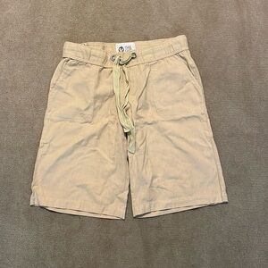 Lagaci cotton and linen blend shorts